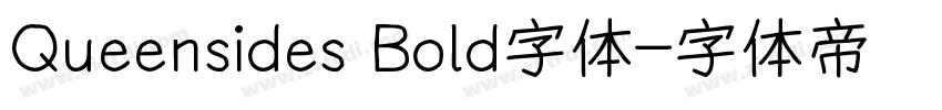 Queensides Bold字体字体转换